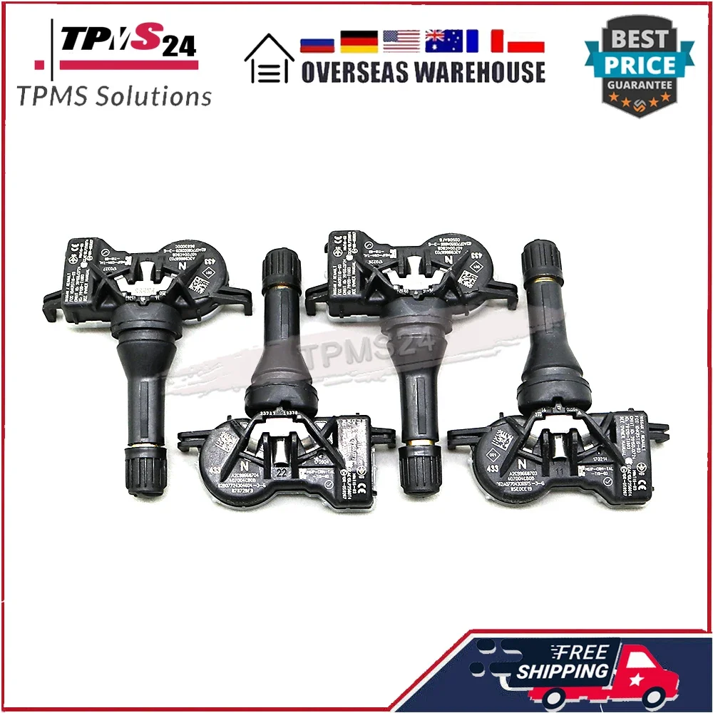 4X TPMS SENSOR FOR 2014 -2027 Nissan Qashqai II (J11) Sentra Teana X-Trail T31 T32 433Mhz 40700-4CB0B 40700-4CB0A 40700-4CB1A