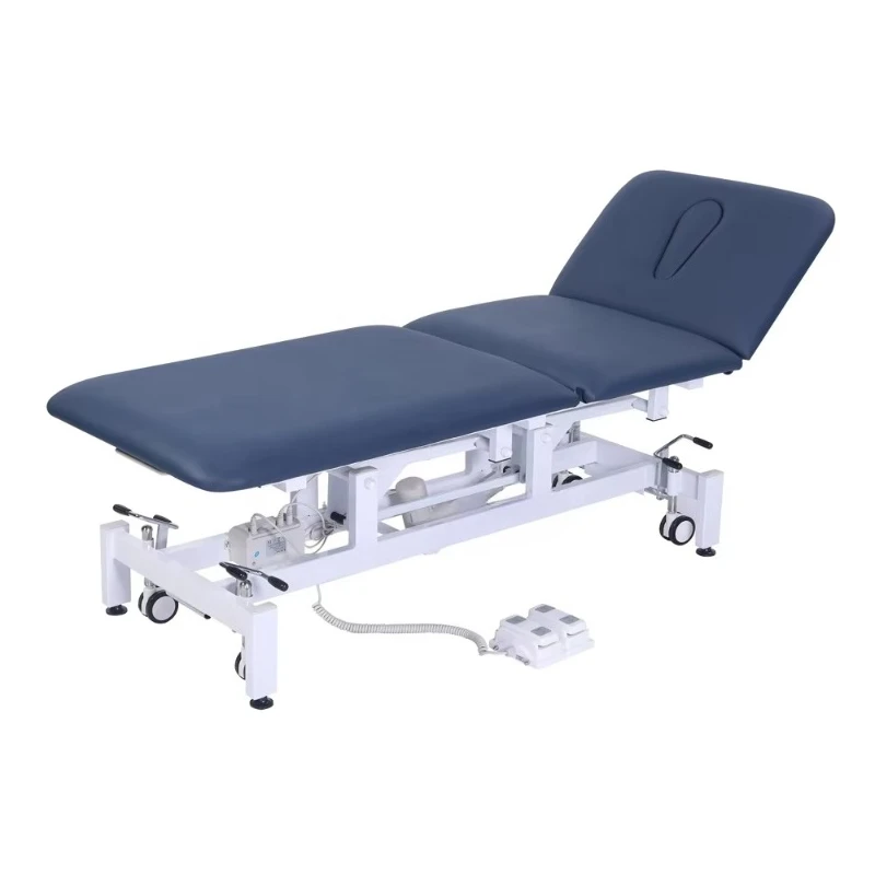 Physiotherapy table 3 sections electric chiropractic decompression bed massage table medical sofa treatment table