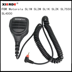 XIERDE Speaker Microphone For MOTOROLA SL1M SL1K SL1600 SL300 SL7500 SL400 SL4000 SL7550 TLK100 Two Way Radio Micphone