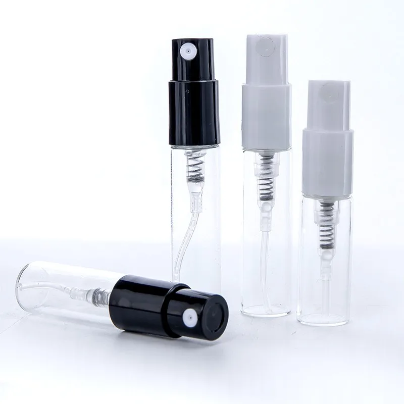 2ml 3ml Portable Empty Spray Bottle Glass Perfume Pump Bottle Spayer Travel Cosmetics Sample Containers Refillable Vials