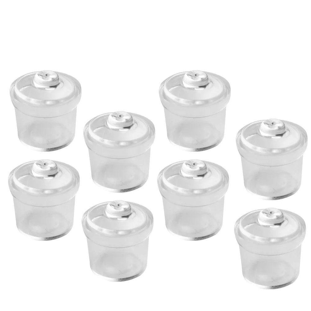 

8 Pcs Jar Model Decorative Candy Models -house Ornaments Decorate Mini Pvc Props Decors Plastic