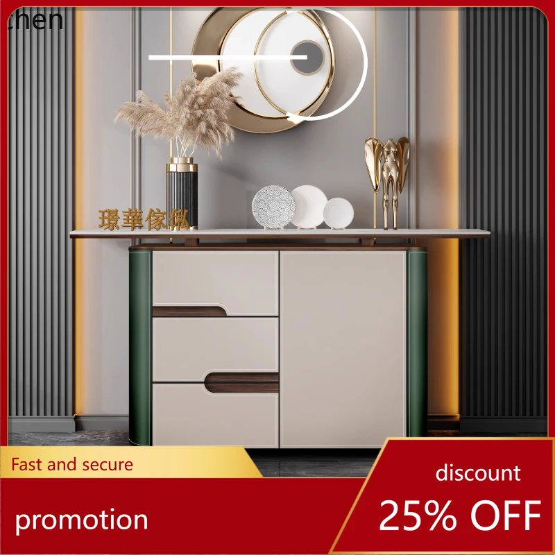 

HT rock slab entrance cabinet simple door entry view platform size apartment entrance cabinet