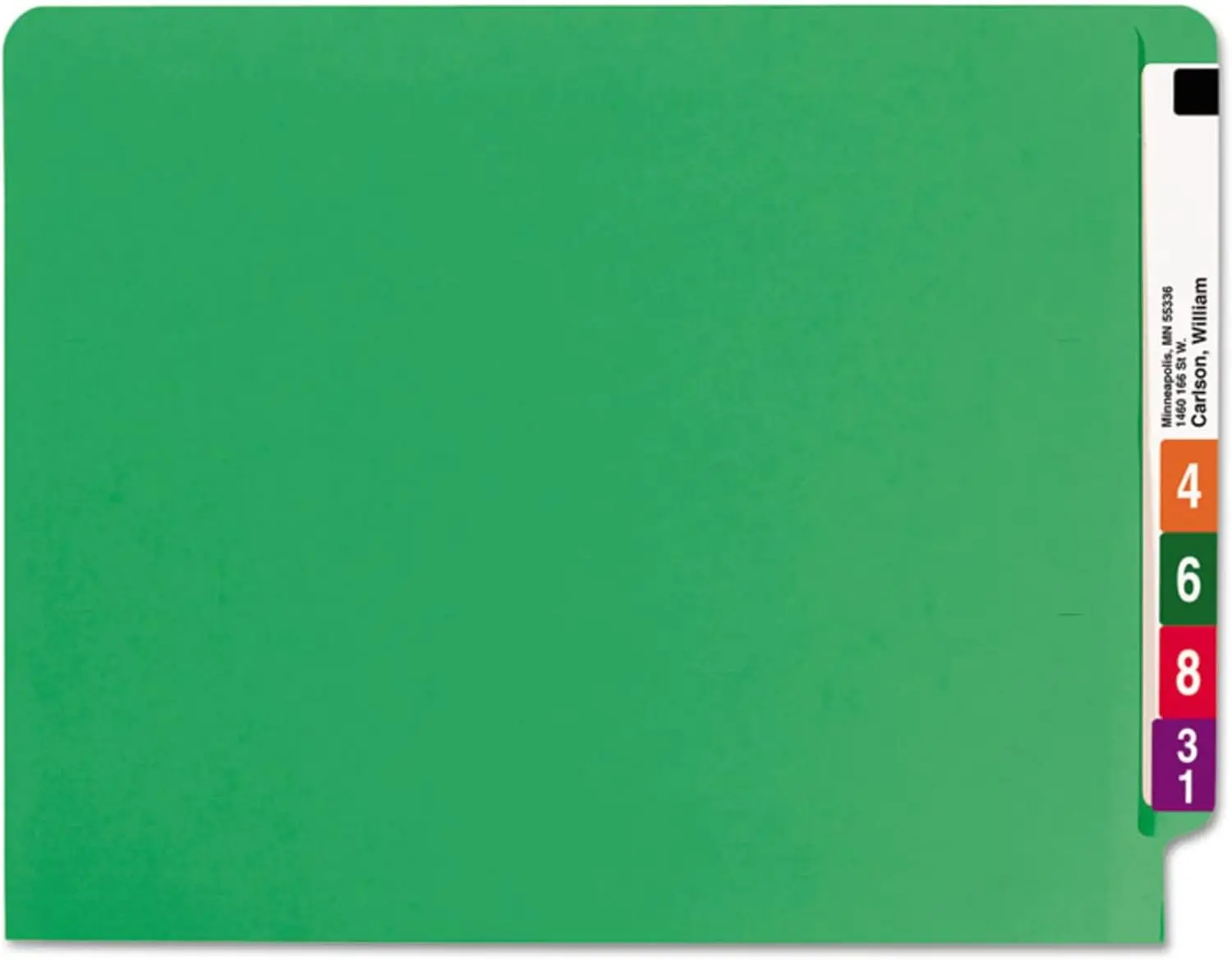 

Green Letter Size File Folders, 100 per Box, Durable Reinforced Tabs for Easy Shelf Filing and Color-Coded Organization