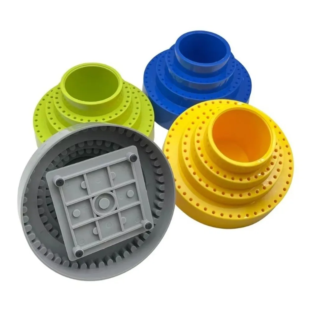 Portable Drill Bit Storage Case Round Shape Durable Grinding Tool Organizer 360° Rotation Drill Box Tool Organization