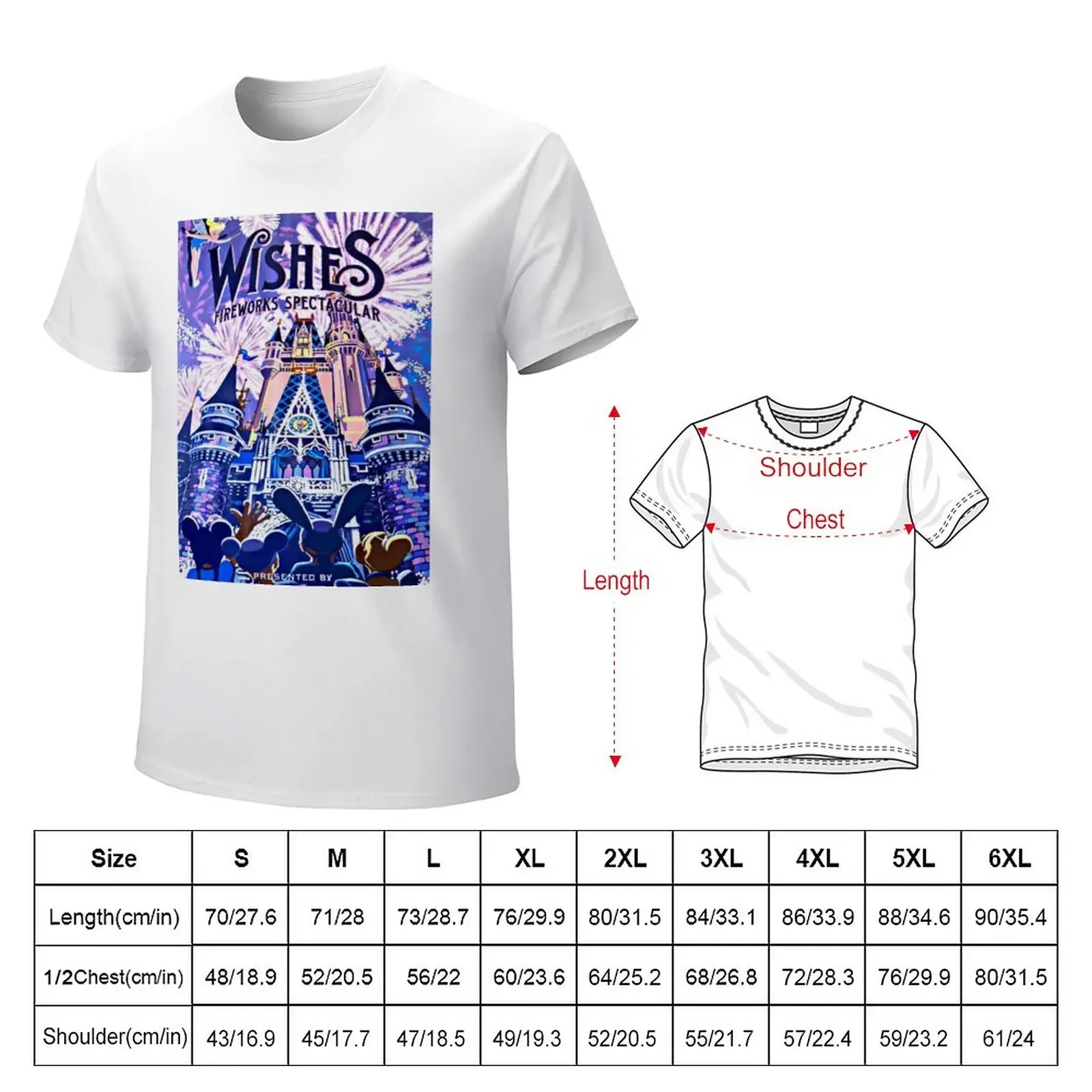 Wishes! Nighttime Spectacular Poster T-Shirt animal prinfor boys oversizeds oversized t shirts for men