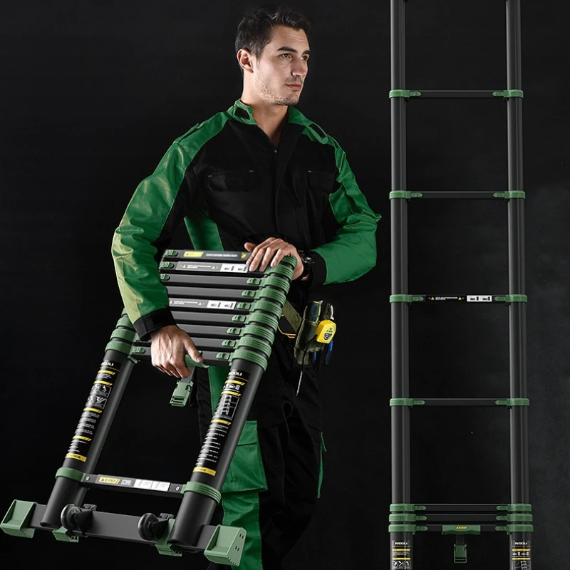 Telescopic Ladder Herringbone Ladder Aluminum Alloy Ladder Folding Ladder Multifunctional Bamboo Ladder Lifting Household Stairs