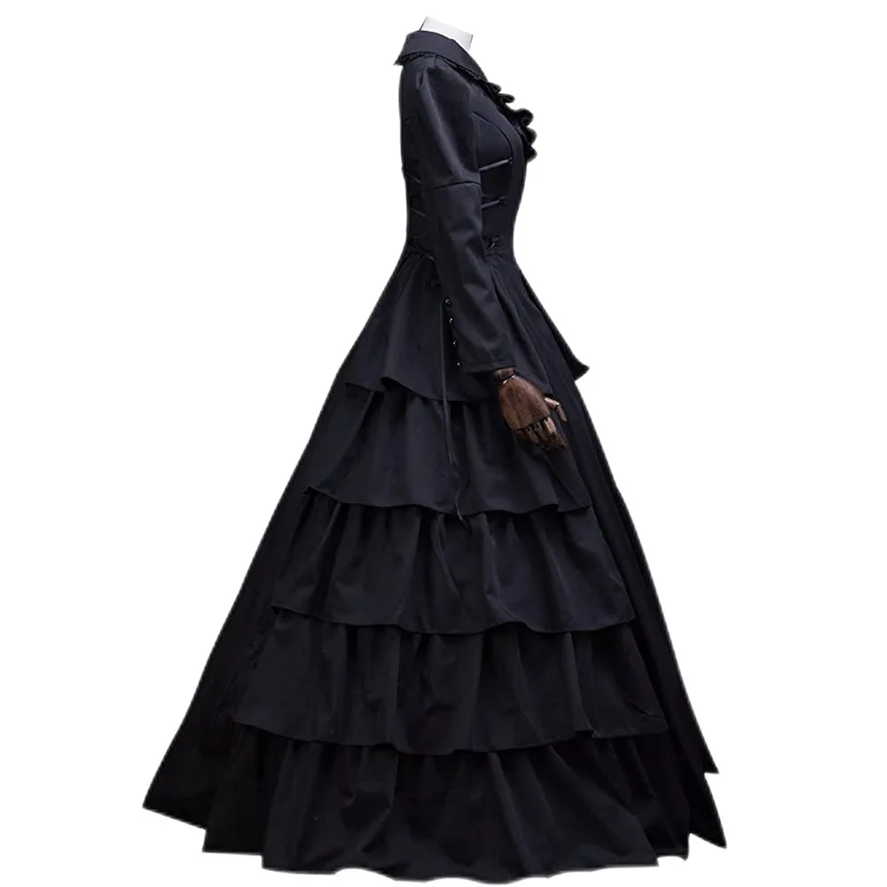 Victoria Dress Cosplay Renaissance Gothic Lace Queen Princess Long Dresses Halloween Party Costume  cosplay costumes