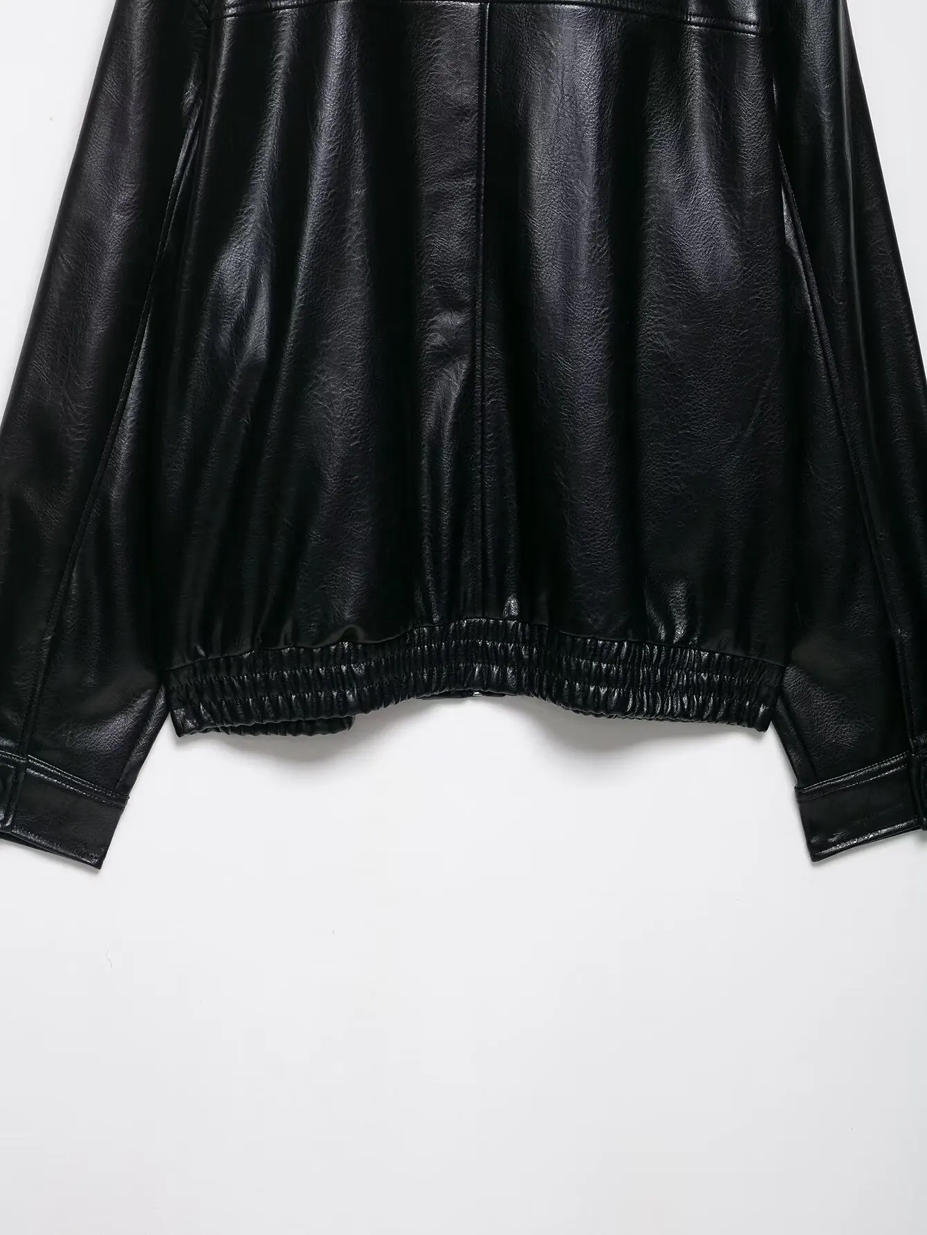 Vintage casual preto jaqueta de couro do plutônio das mulheres estilo motociclista primavera outono moda outerwear manga cheia casaco da motocicleta