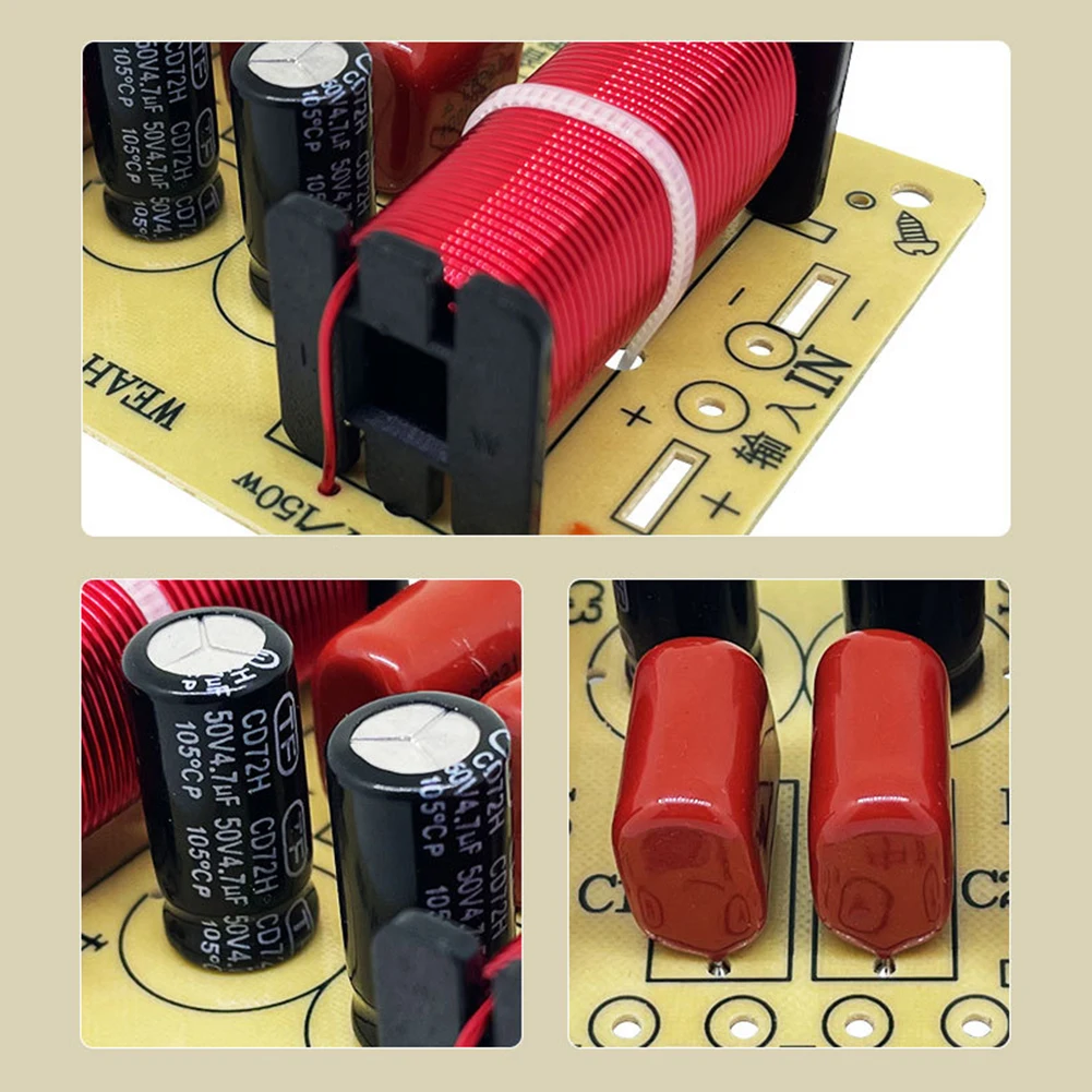 3 Way Audio Speaker Crossover Circuit Treble Midrange Bass Module Frequency Divider Home Loudspeaker Filter Modification Parts
