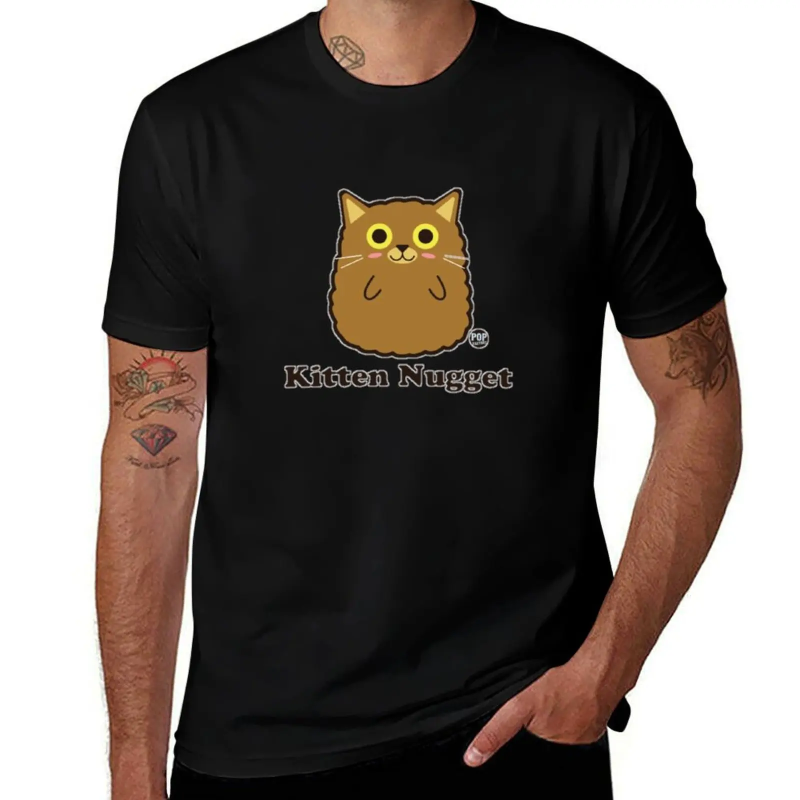 kitten nuggets T-Shirt Fashion Graphic Tee for Men T-Shirt