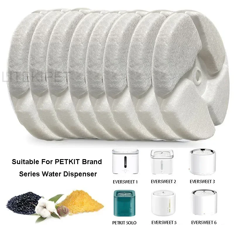 

6/12pcs Replacement Filters Units Compatible with PETKIT EVERSWEET 2 3 SOLO 5 6 Cat Water Fountain Dispenser multiple filtration