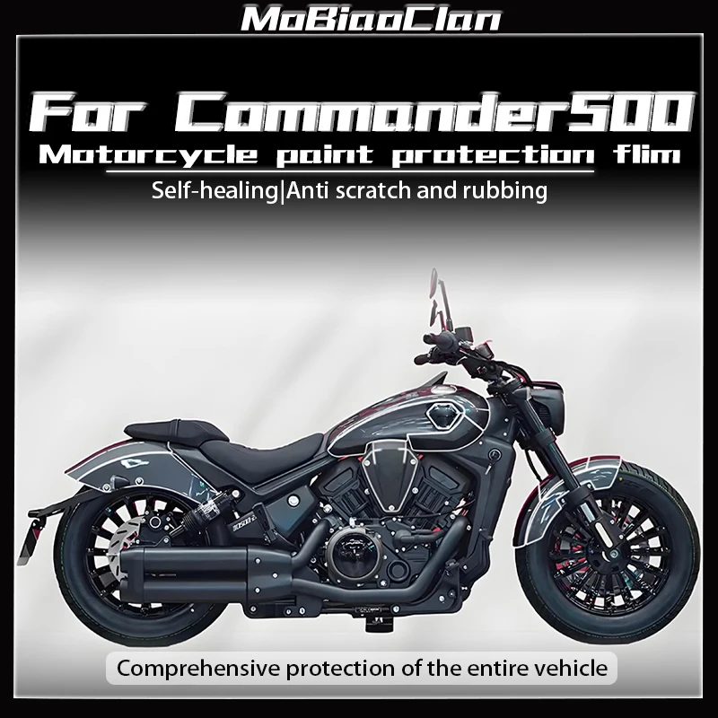 

For BENDA Commander500 COMMANDER 500 Protective Film TPU Accessories Paint Protection Motorcycle Invisible PPF Anti-scratch