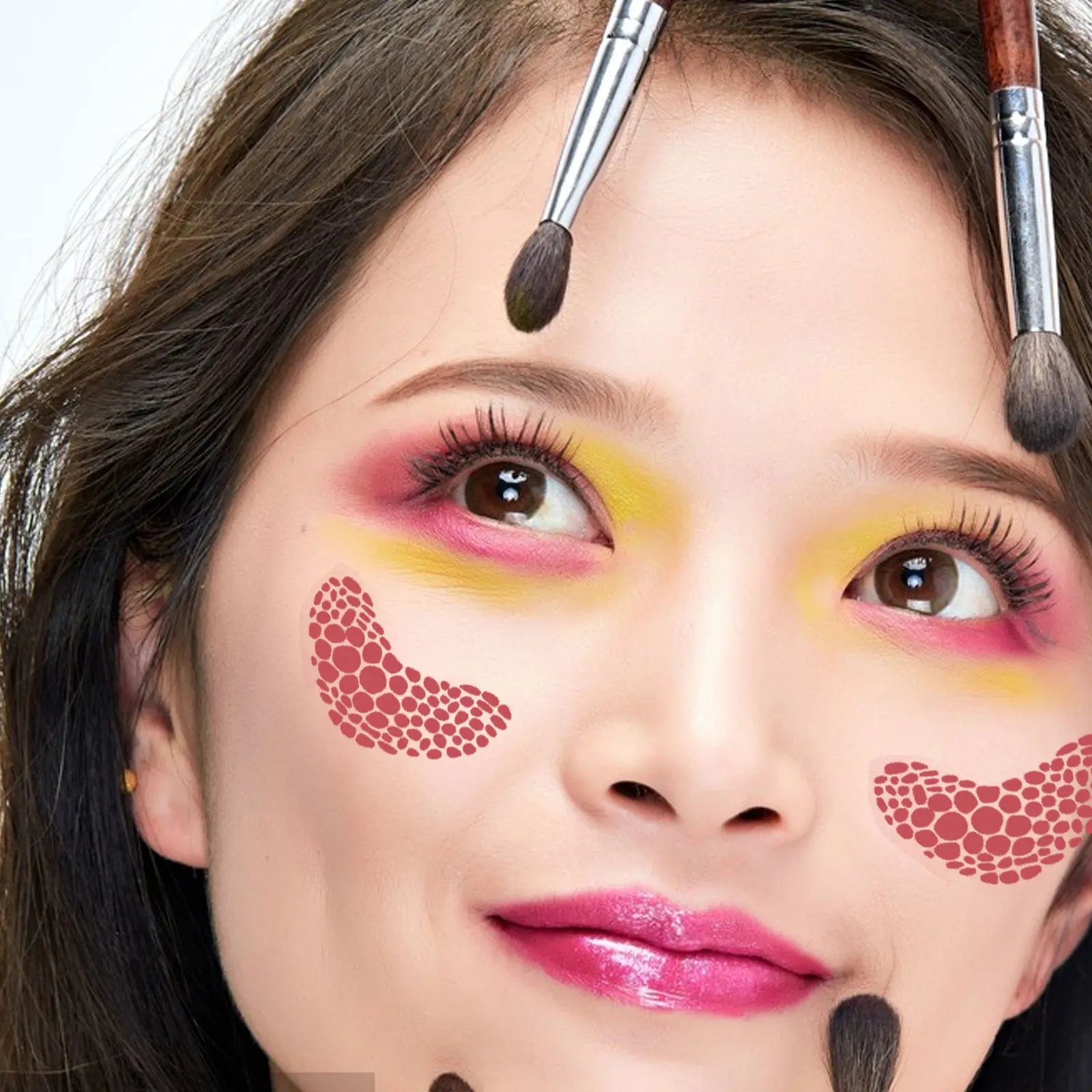 

10 шт. трафаретов для рисования на лице, шаблоны для татуировок, узоры для лица и тела, художественные шаблоны