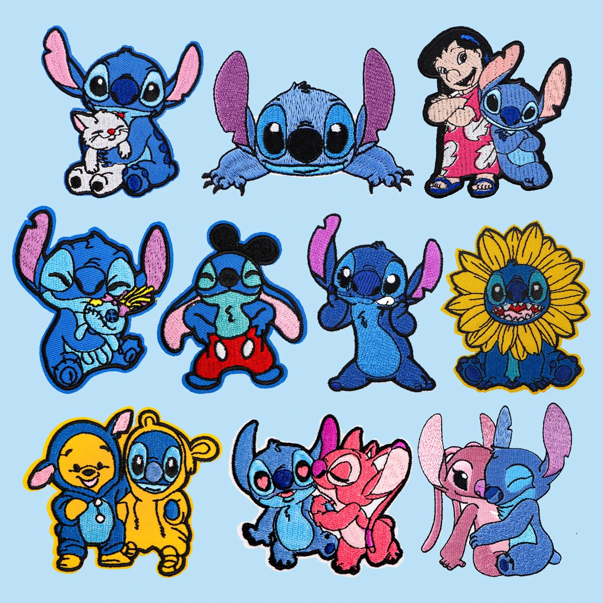 

Микс, 10 шт./компл., вышитая нашивка, синие нашивки на одежде, милые нашивки для одежды, нашивки «сделай сам», куртки, пришить наклейки, подарки