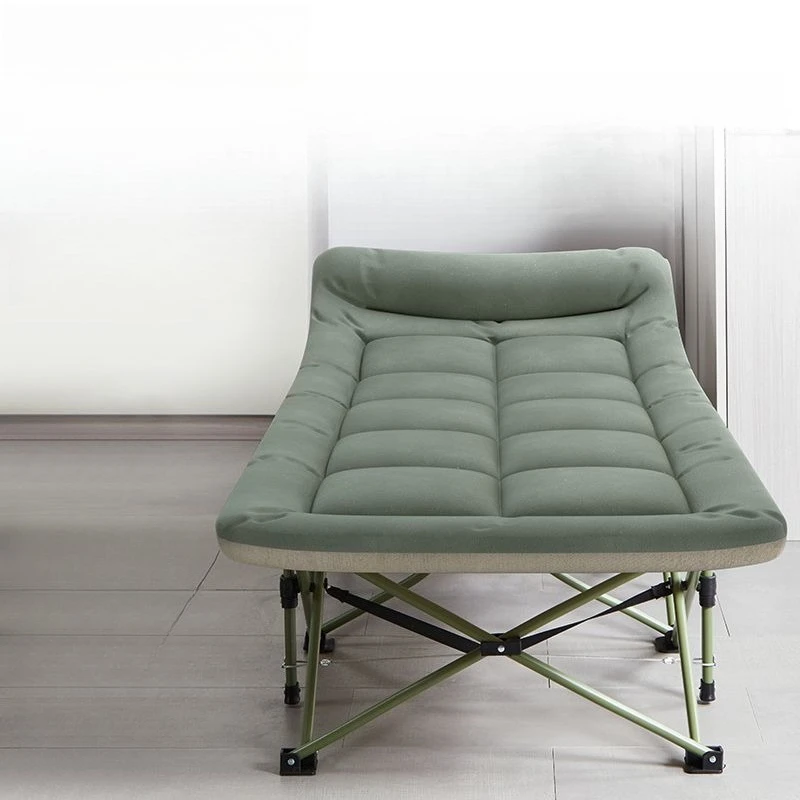 

Nap folding bed single office recliner household simple marching escort bed