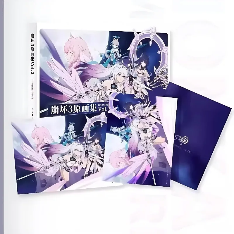 Honkai Impact 3rd Original Artbook TOM.1-3 MiHoYo Collapse Artbook Oficjalny Album z Grafiką Kolekcjonerska Książka Graficzna z Gry
