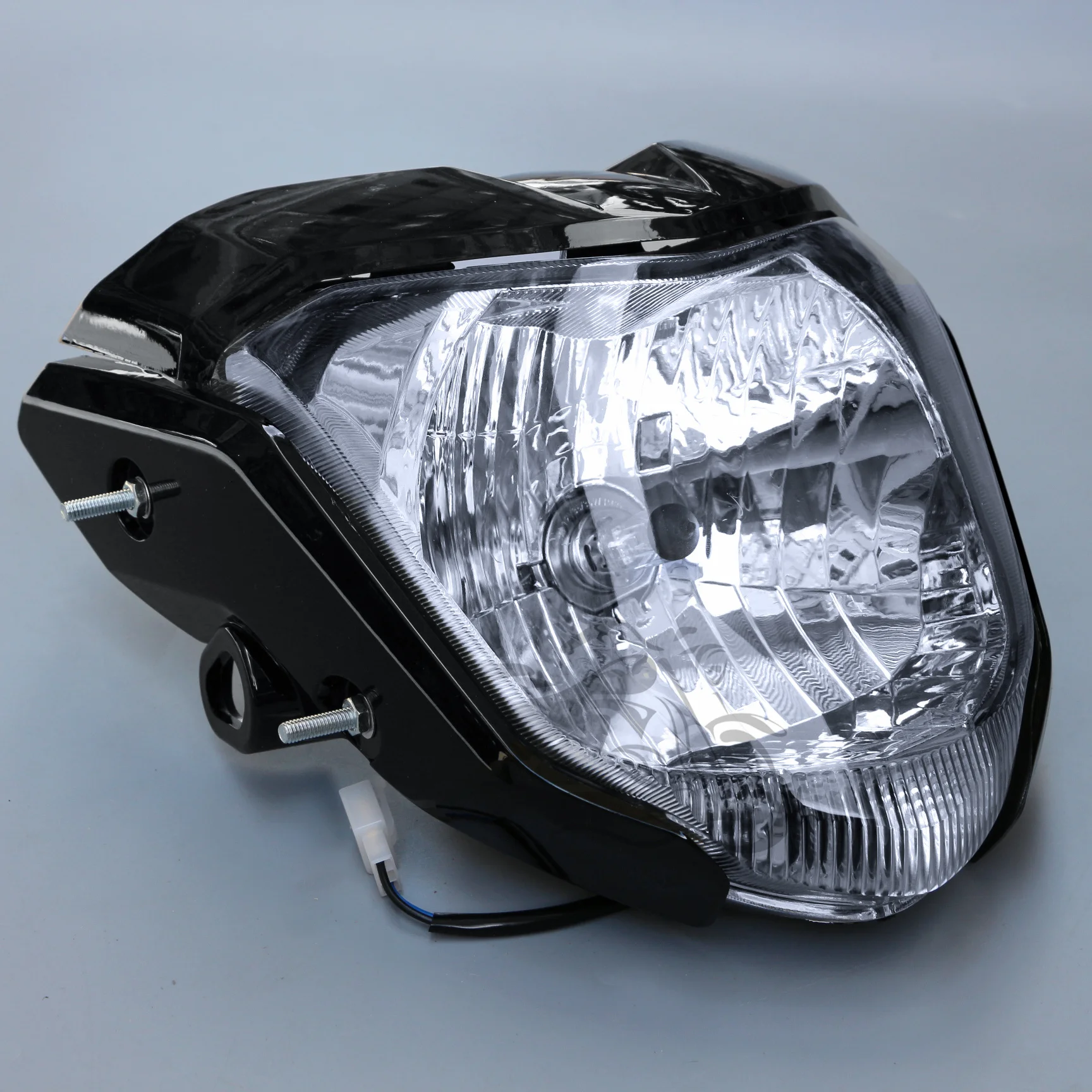 Headlight ABS Plastic Fit for Yamaha FZ16 YS150 FZER150 Headlamp With Bulb FZ 16 YS 150 FZER 150 Motorcycle