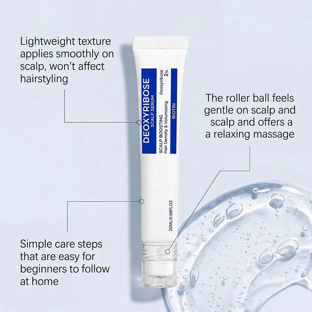 Deoxyribose Kopfhaut-Booster-Serum Haardichte-Volumen-Essenz Erfrischende Nicht-Fettige Kopfhautpflege Roll-on Haarpflege – Detail 12