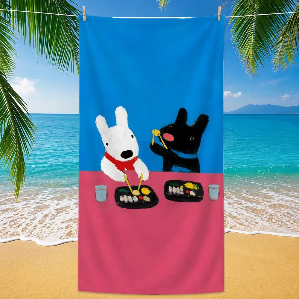 Art G-gaspard-d Towel Polyester Beach Towel Quick Dry Sand Free Bath Towel for Summer Pool Travel Vacation