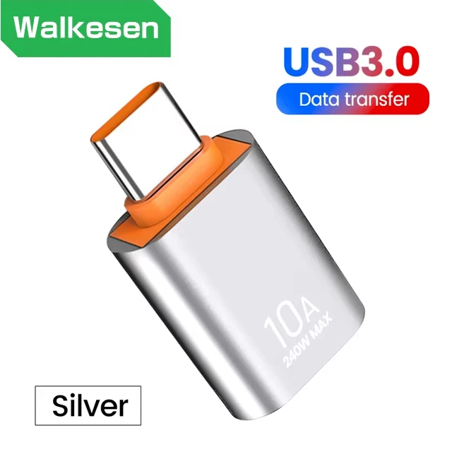 OTG USB 3.0 To Type C Adapter 10A PD Fast Charging Data Transfer USB C Female to USB A Male Converter For Huawei Xiaomi Samsung