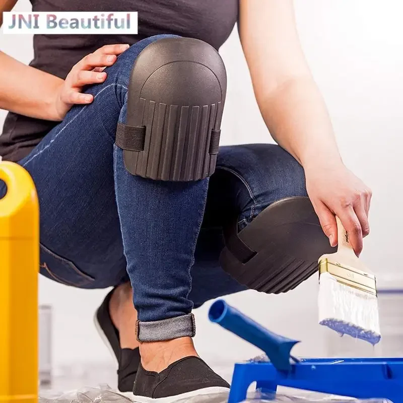 Tile Worker's Knee Pads - Thickened Protection for Floor/Brick Work, Moisture-Resistant Garden Kneeling Pads (1 Pair)  JJ1540