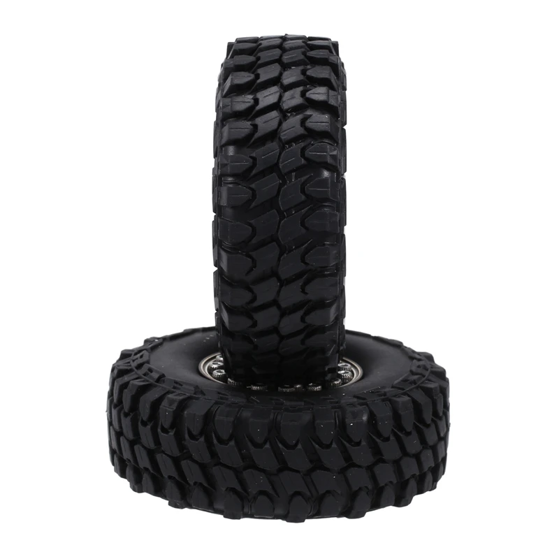 54Mm Tire 1.0 Brass Beadlock Wheel Rim Deep Dish Negative Offset 3.15Mm For 1/24 RC Crawler Car Axial SCX24 Parts