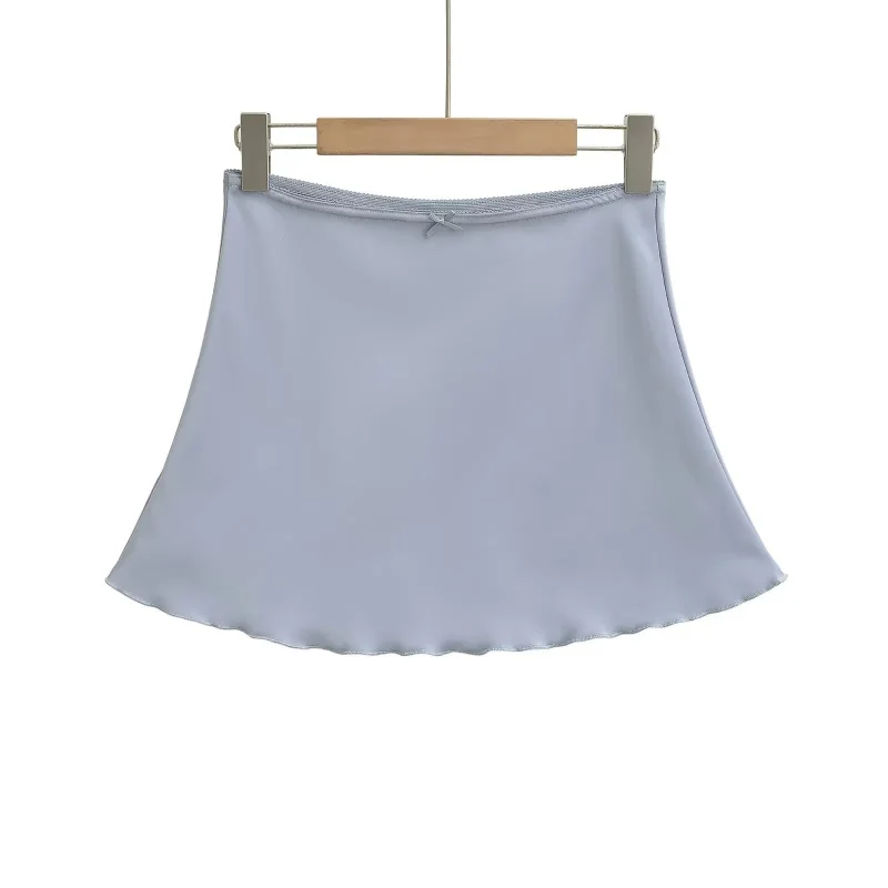 Women's BM Style Bodycon Skirt High Waist A Line Wrap Skirt Satin Bowknot Skirt Desire New Arrival