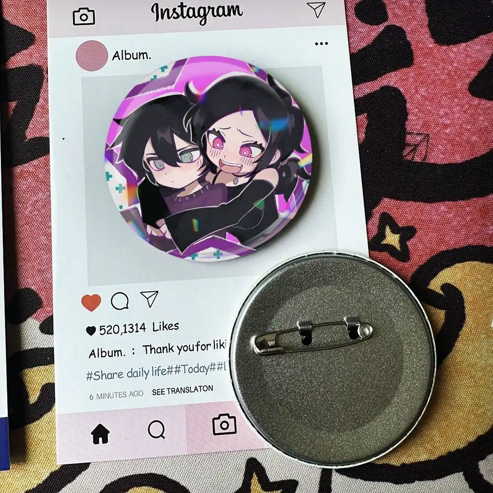 TCOA-The Coffin Of Andy And Leyley   Laser Badge Creative Pins Brooch for Bag Clothes Hat Decor Gifts Fans Collect