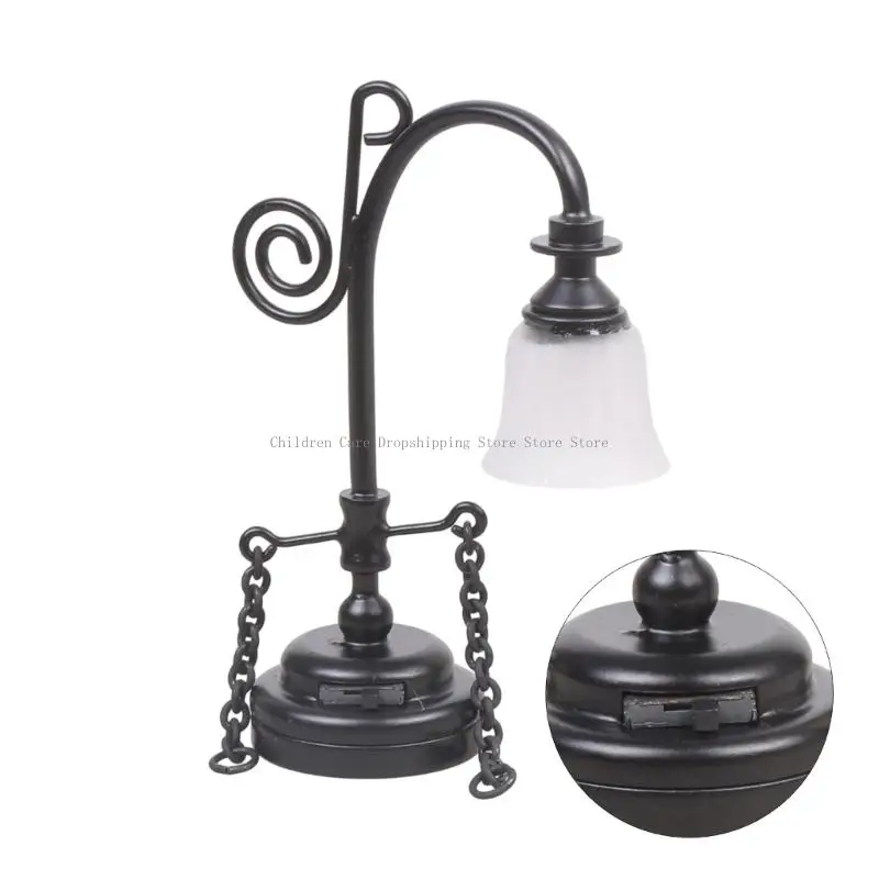 シャンデリア寝室の天井ランプミニチュア家具モデルドールハウスアクセサリー現実的な照明おもちゃプレイセット 1:12