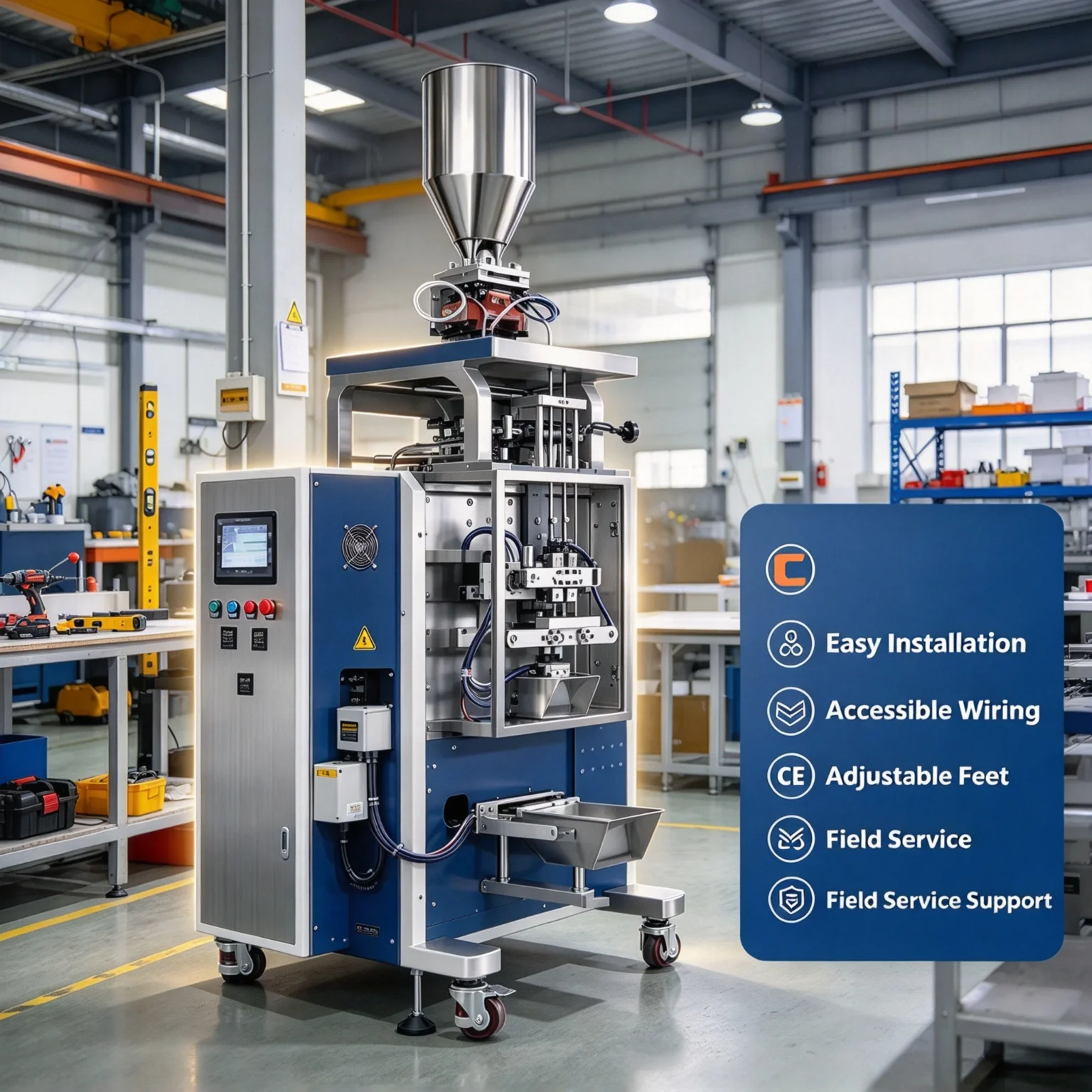 Non-woven Pouch Packing Machine Automatic Powder Filling Sealing Equipment for Mini Filter Paper Pouches Customized