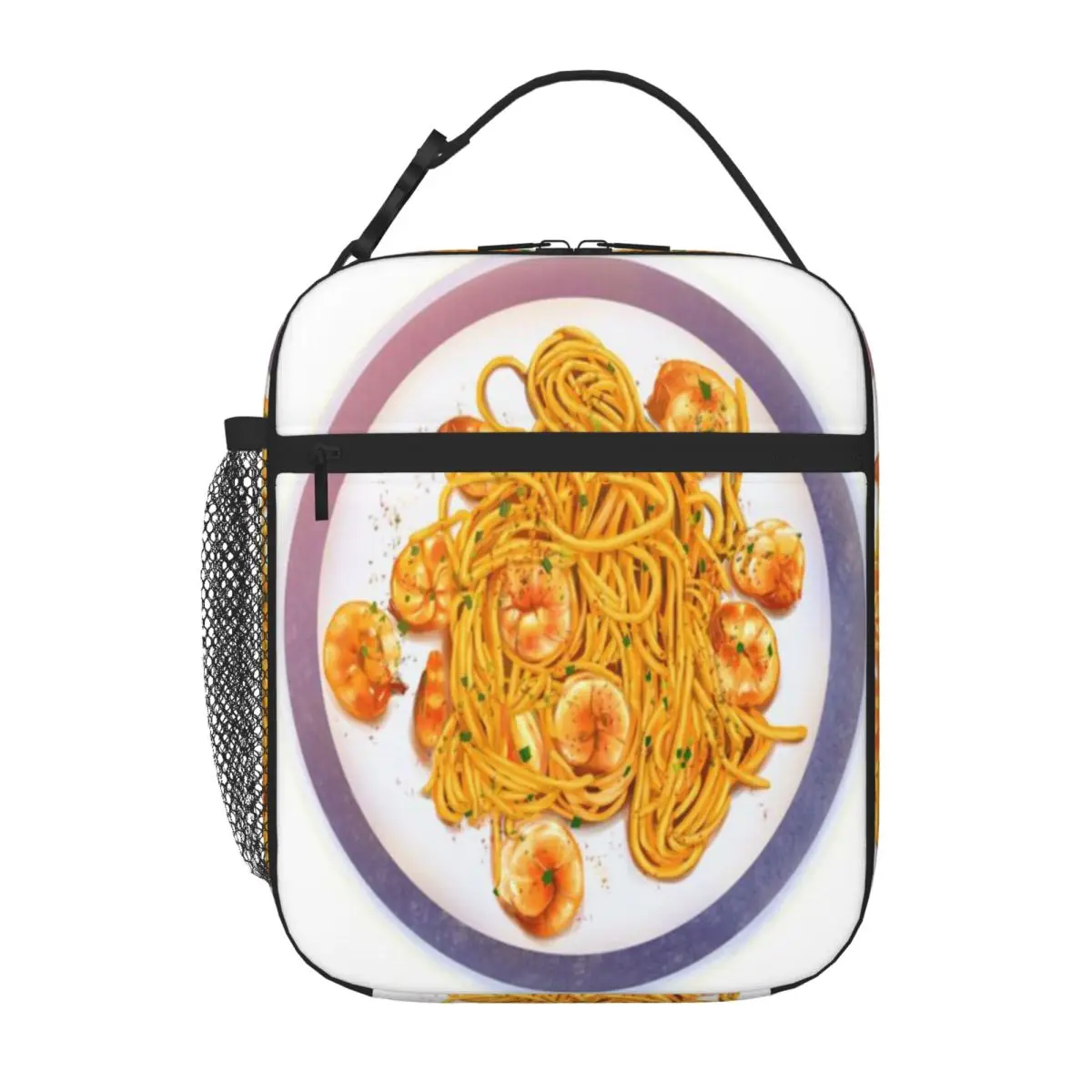 Hot Sale Shrimp Pasta Crossbody Outdoor Lunch Bag Camping Meal Lunch Box Bag