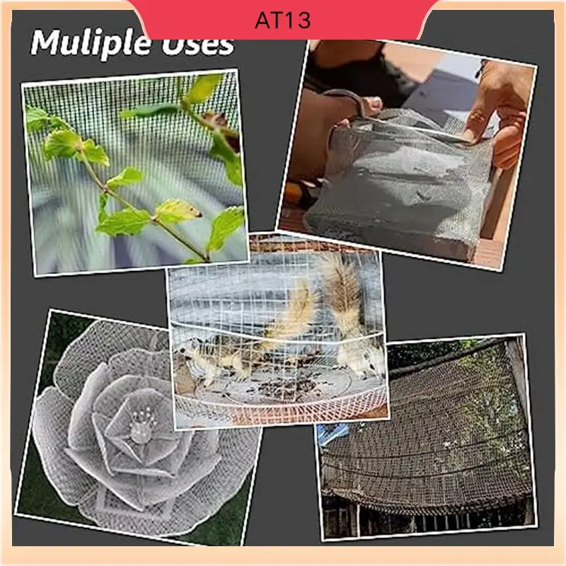AT13 6Pcs 30X21cm Wire Mesh,20 Mesh Stainless Steel Mesh,Rust Metal Mesh Screen For DIY Projects,Vent,Filter Mesh,Garden Easy In