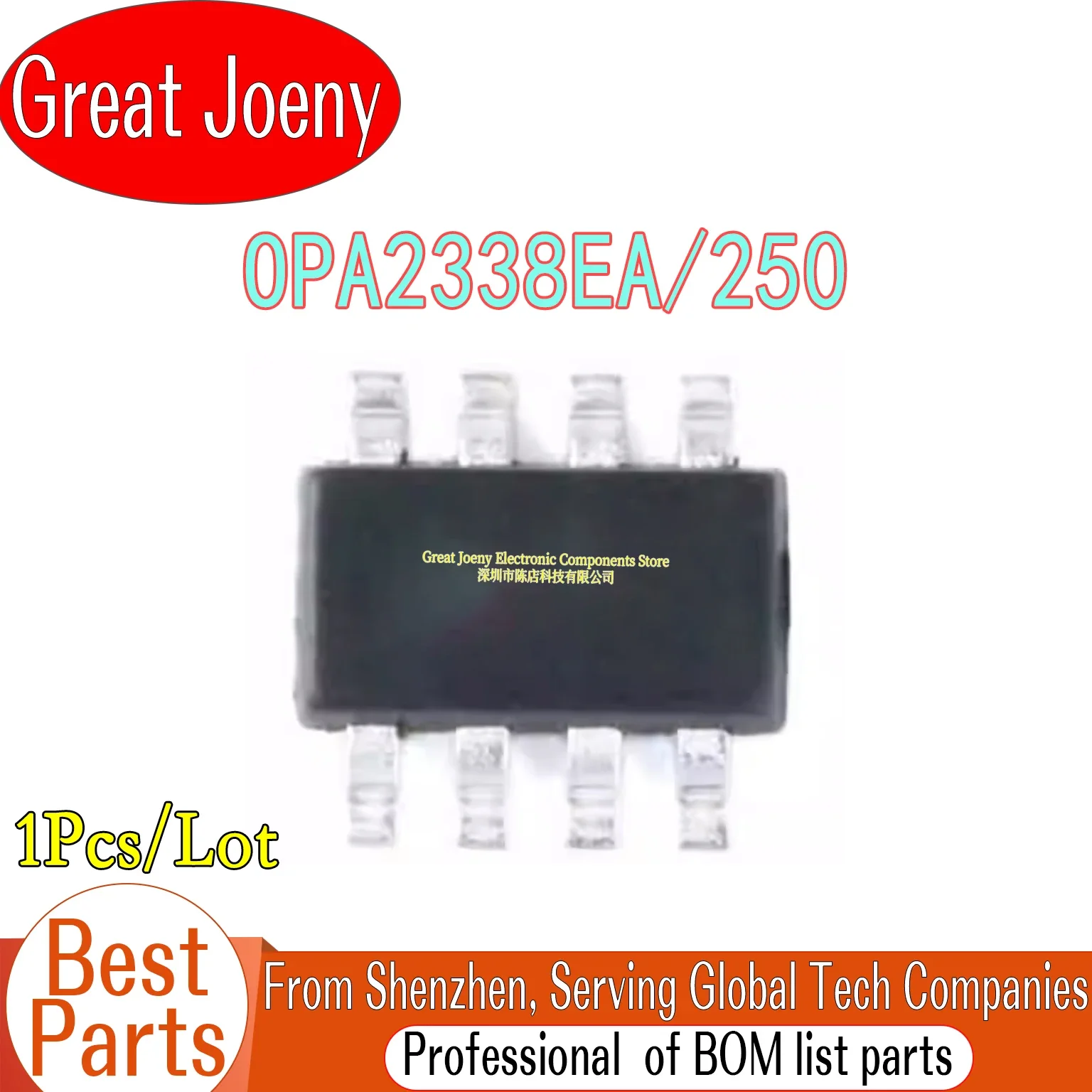 

100% New Original OPA2338EA/250 A8 OPA2338EA IC Amplifier Chipset SOT-23-8 Bulk Best Price