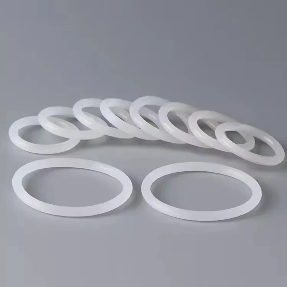 100/50/20/10pc CS 1/1.5/2mm OD 3~60mm VMQ O-Ring Gasket Silicone Waterproof Nontoxic Rubber Seal Ring Translucent Heat-Resistant