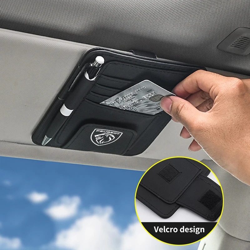 Étui à lunettes de voiture pour KIT, porte-lunettes de soleil, porte-visière, clip à lunettes pour KIT 407, 508, 2008, 5008, 307, 308, 3008, 206,