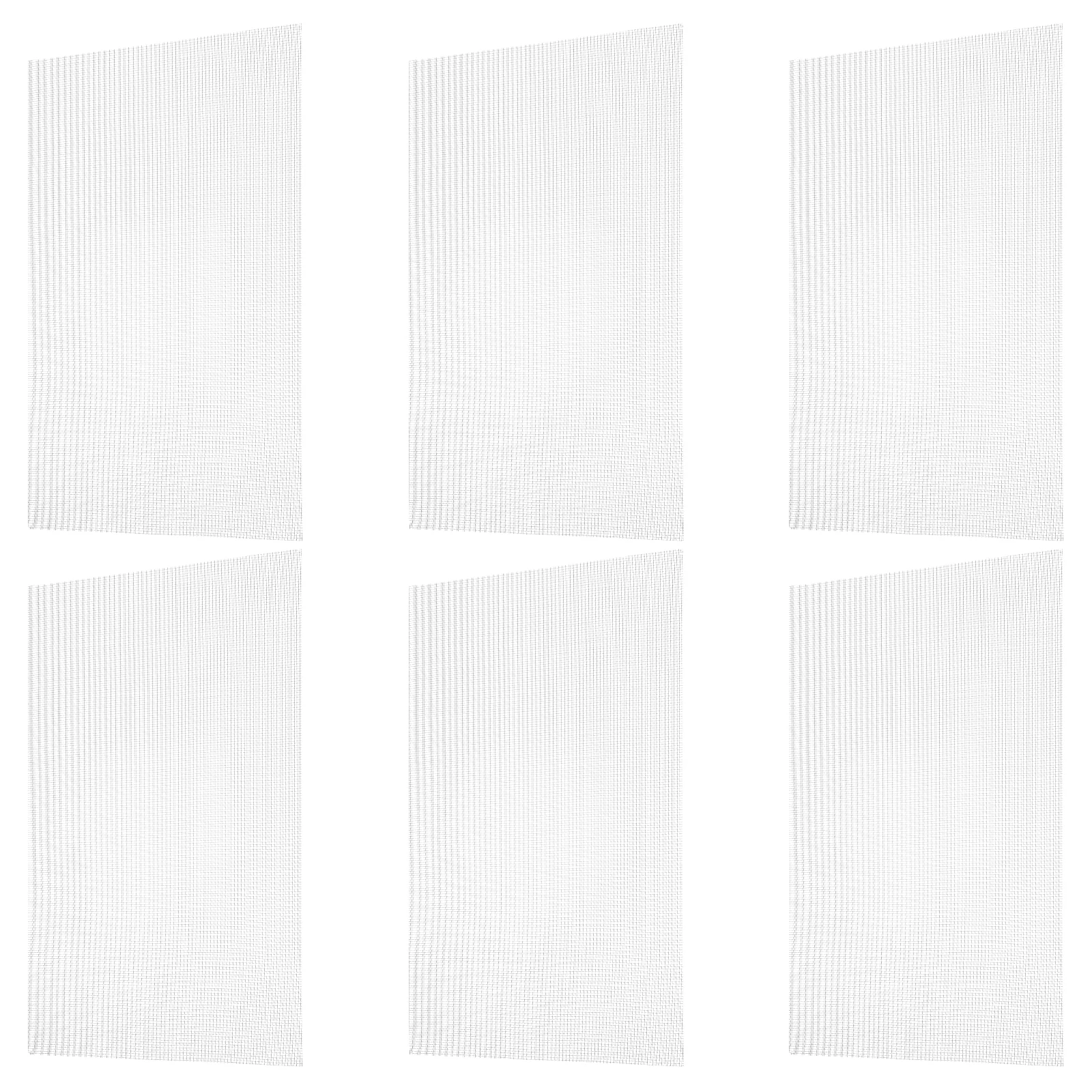

6pcs Stainless Steel Screen Sheets Ventilation Mesh For Window Garden Cage Filter Fine Mesh Screen Repair Patch Industrial