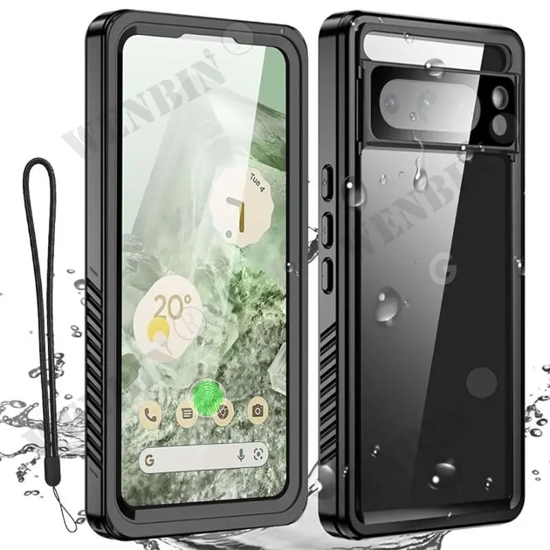 

IP68 Luxury Waterproof Case Google Pixel 8 7 Pro 7A Snow Dust Shock Proof 360° Underwater IP68 Certified Cover