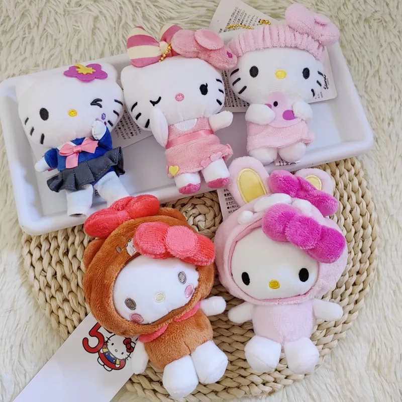 

Cute 50th Anniversary Limited Color Cat Plush Pendant Keychain Pendant Girl Heart Gift Doll Children's Birthday Gift