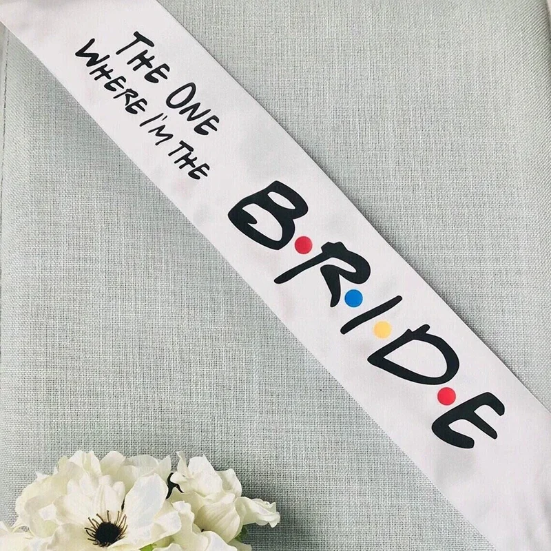 I Do Crew Bridesmaid Maid of Honor groom Bride to be sash Friend Theme Bachelorette Party bridal shower decoration proposal gift