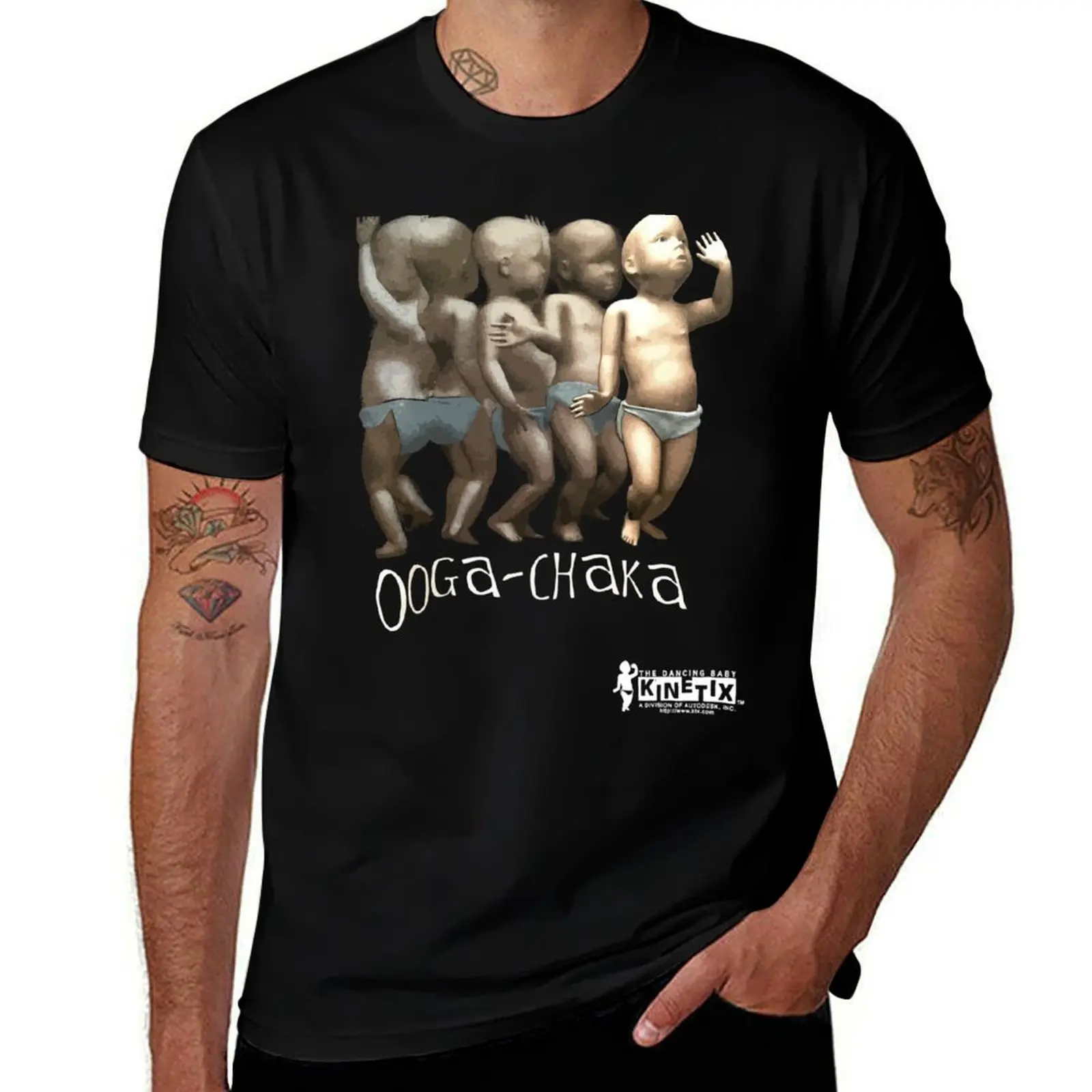

Vintage Ooga Chaka Dancing Baby T-Shirt man t shirts for men t shirts for man cotton soft