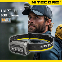 Original NITECORE HA23 UHE Headlamp waterproof Camping Headlight Head-mounted Fishing Light Running Headlamp Working Lightweight