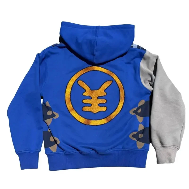 Image of Amerikanischer Neuer Anime 3D-Druck Hoodie Harajuku Retro Y2K Mode Loser Reißverschluss Kapuzenpullover Herren Street Hip-Hop Casual Sweatshirt ZanCos