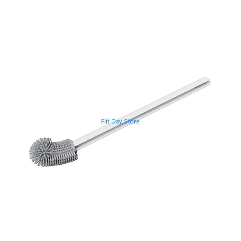 F92C Toilet Brush Replacement Bathroom Toilet Cleaning Brush Flexible Bendable Silicone Toilet Bowl Brush Cleaner Enduring
