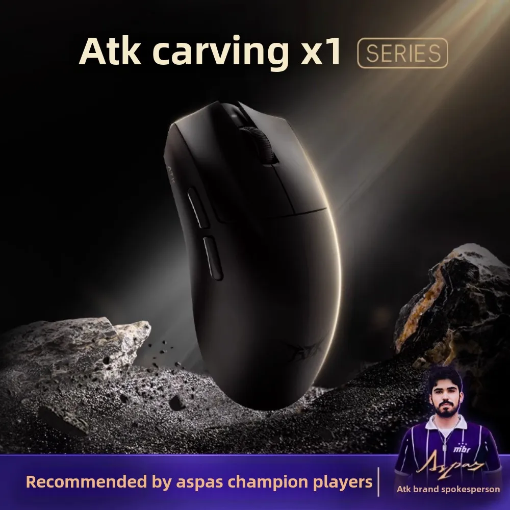 

ATK LIEKONG X1 ULTIMATE Mouse Wireless Dual Mode 51g 8Khz 2.4G/Type-c ATK HUB Web Drive Lightweight PAW3950Ultra Smartspeed Game