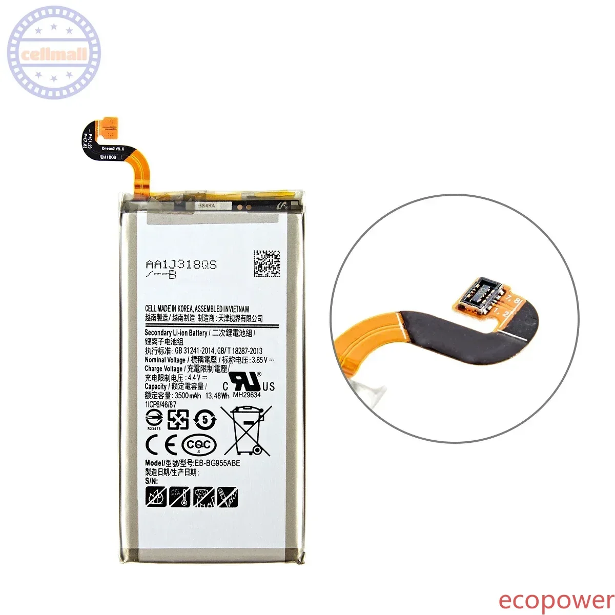 3500mAh Brand New Battery EB-BG955ABA EB-BG955ABE For Samsung Galaxy S8 Plus+ G9550 G955 G955F/A G955T G955S G955P +Tools