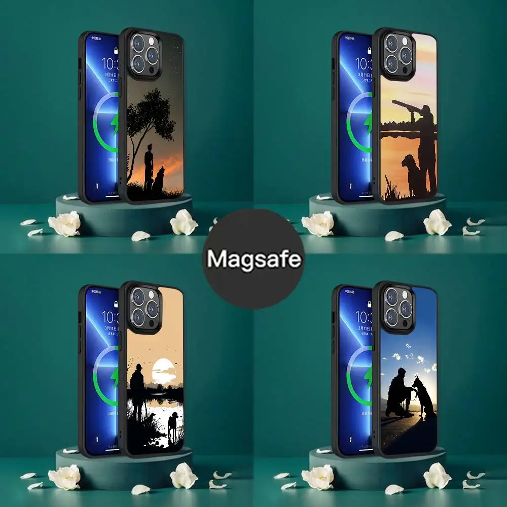 

Hunter Dog Hunting Phone Case For iPhone 17,16,15,14,13,12,11,Pro,Max,Plus,Mini,SE4,E Magnetic Magsafe Wireless Charging