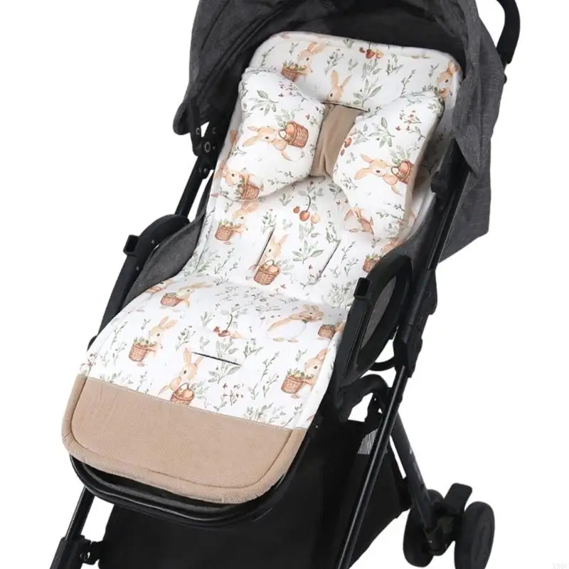Baby Stroller Cotton Cushion Baby Cushion Walking Tool Cushion Baby Dining Chair Cushion Autumn and Winter Warm Cotton Cushion