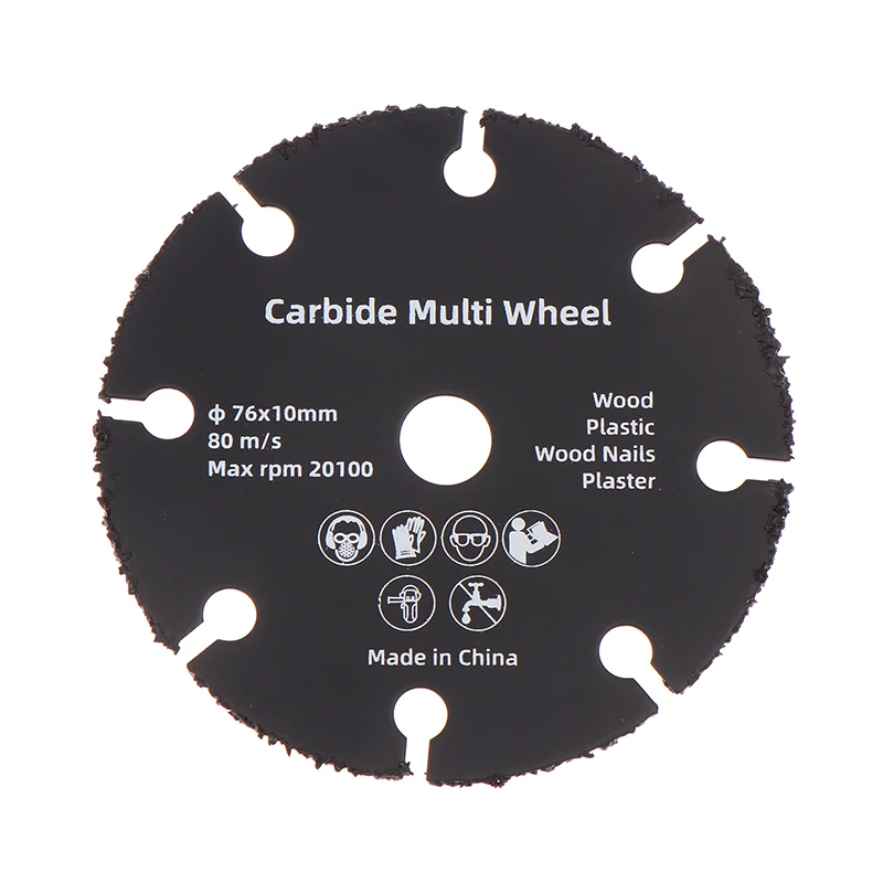 3 بوصة قرص نحت الخشب ، عجلات قطع بلاستيكية ، شفرة منشار دائري الكربون الصلب يميل الجص أسطوانة تقطيع زاوية طاحونة
