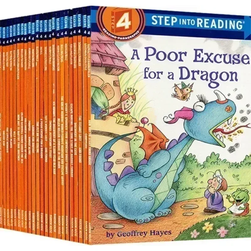 Books of27 Volumes《Step Into Reading4》Langdon Graded Reading Children's English Learning Picture Story Books Educational Booklet