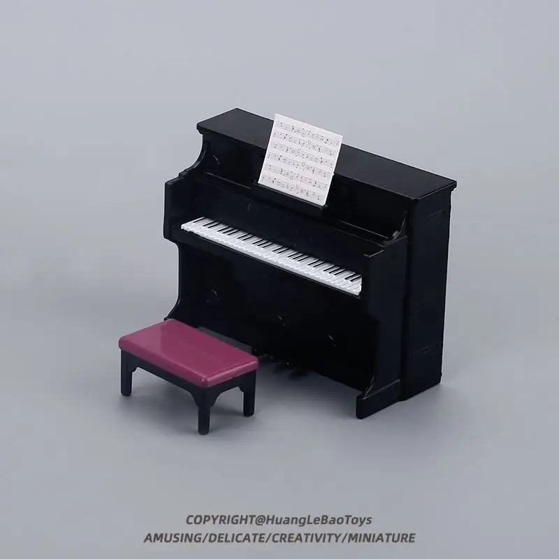 1:12 Dollhouse Mini Piano Musical Instrument Model Scene Toys Miniature Play House Hand DIY Home Decor For Friends Gifts